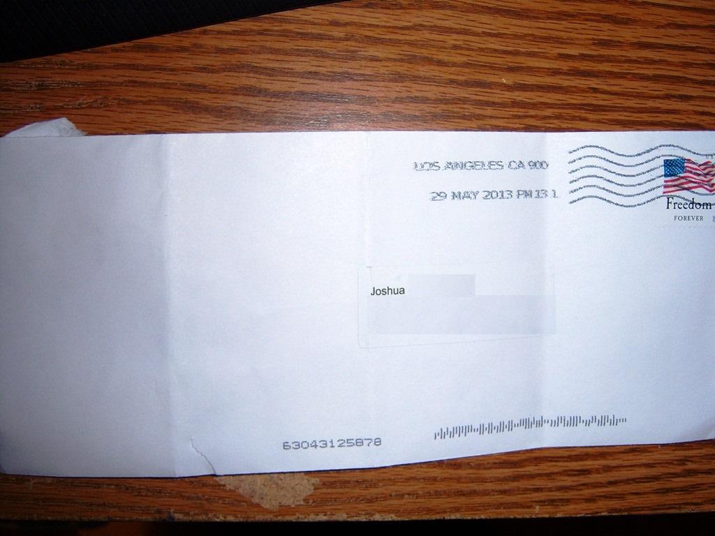 Doris Roberts Envelope.jpg